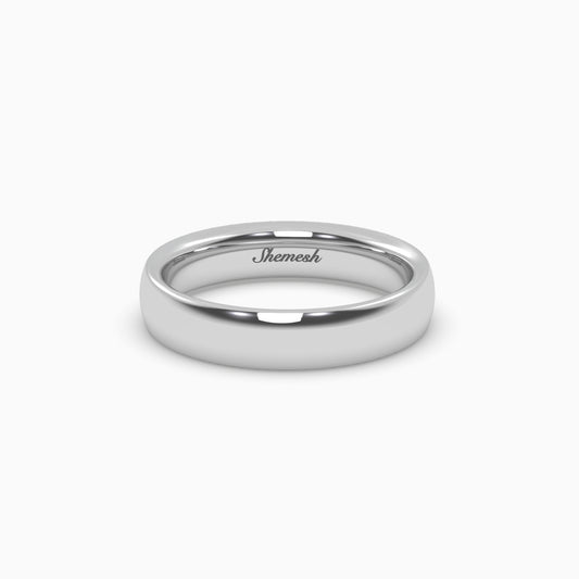 Stunning Concave Men's Wedding Rings - shemesh_diamonds