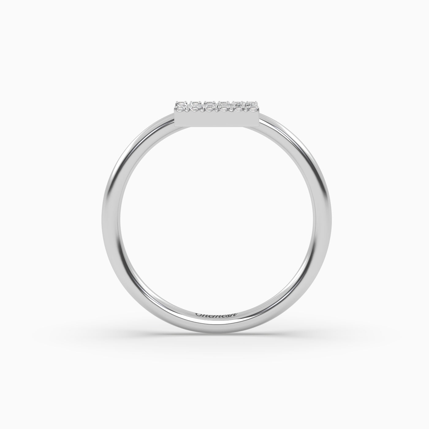 18K Gold "Z" Initial Ring - shemesh_diamonds