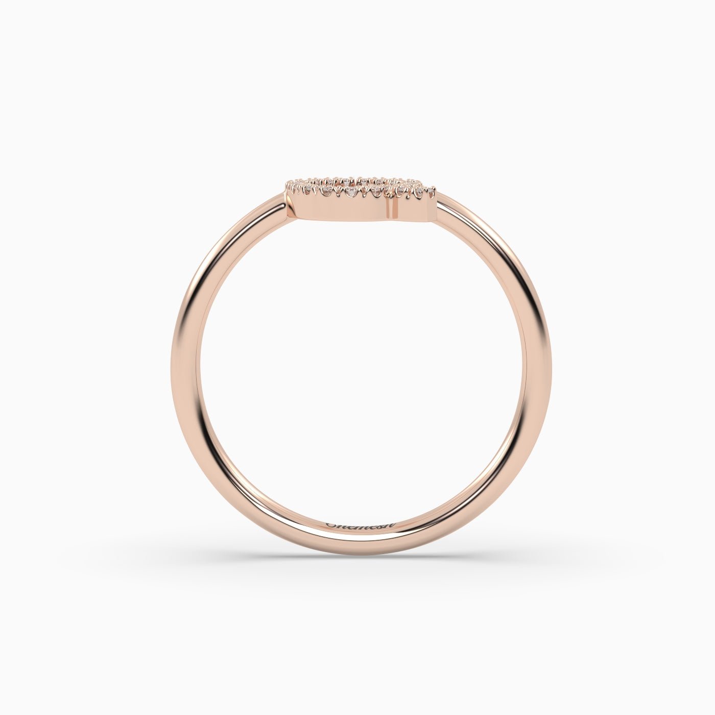 18K Gold "Q" Initial Ring - shemesh_diamonds